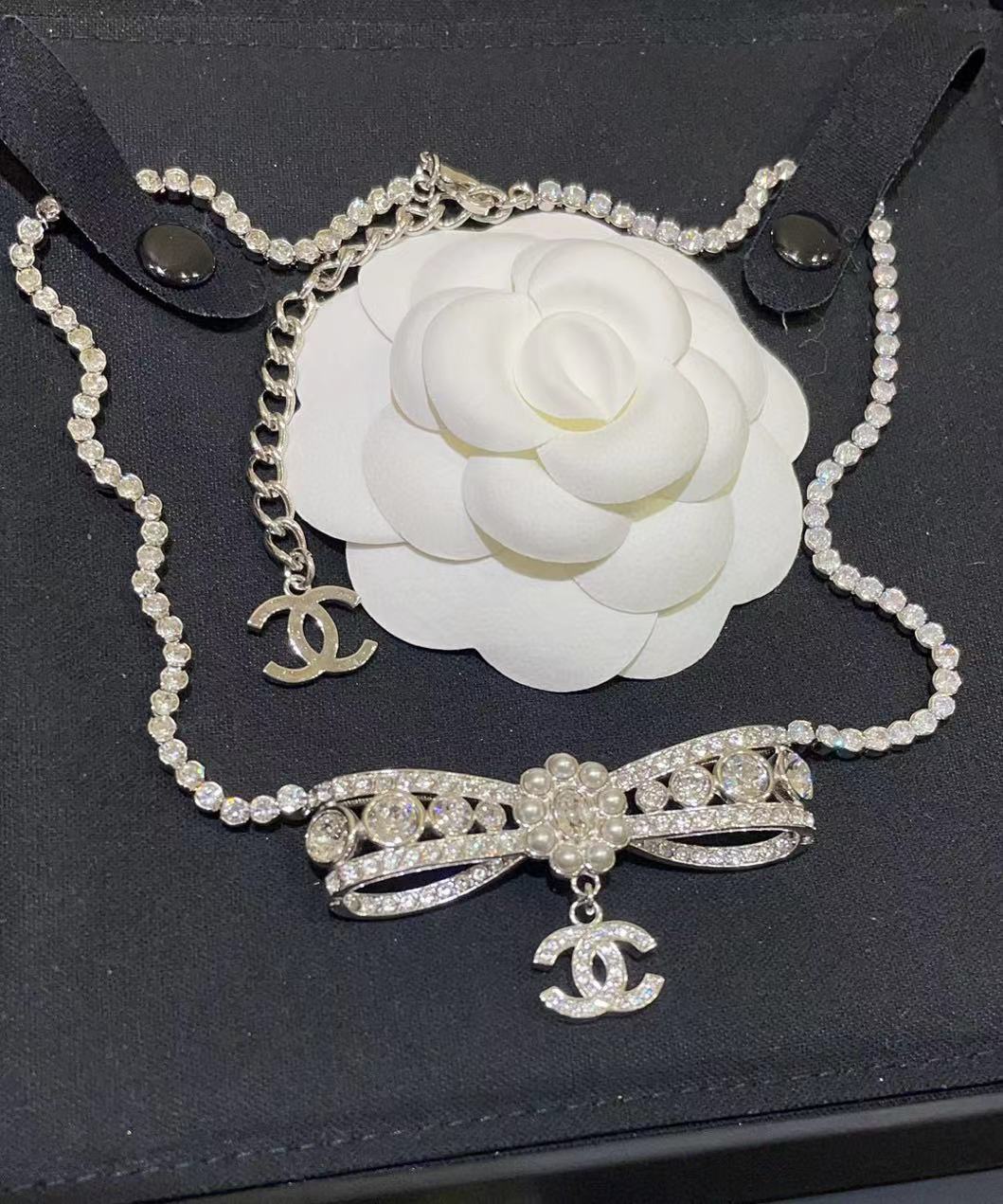 CHANE1 パール ダイヤモンド ネックレス【50％割引+送料無料】