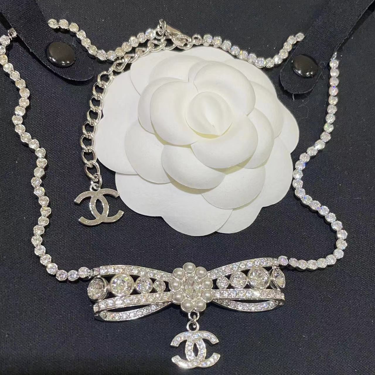 CHANE1 パール ダイヤモンド ネックレス【50％割引+送料無料】