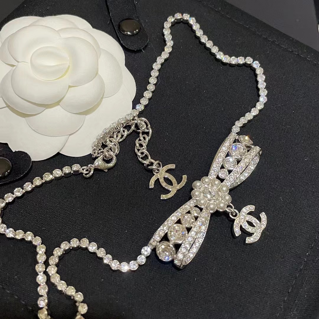 CHANE1 パール ダイヤモンド ネックレス【50％割引+送料無料】