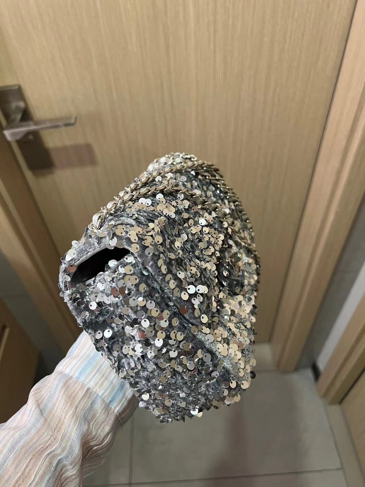 CHANE1 スパンコール付きショルダークロスボディバッグ【50％割引+送料無料】