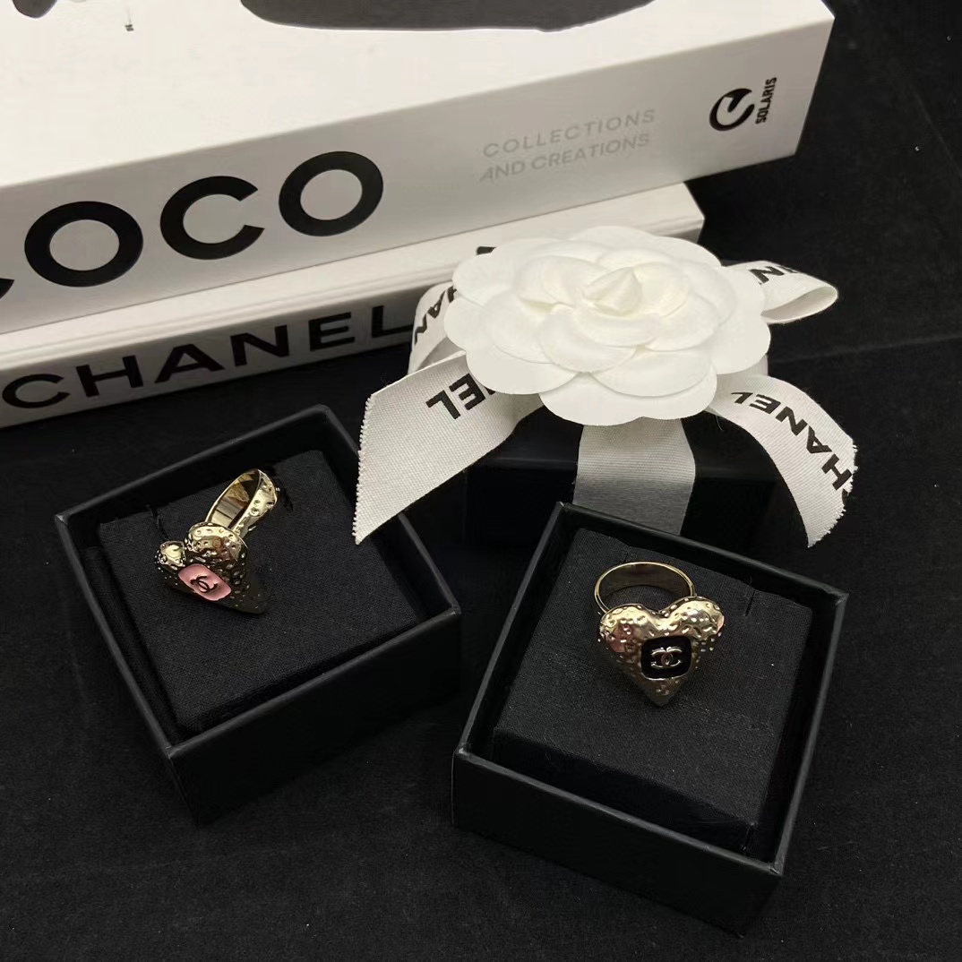 CHANE1 ダブルC ピーチハートリング【50％割引+送料無料】