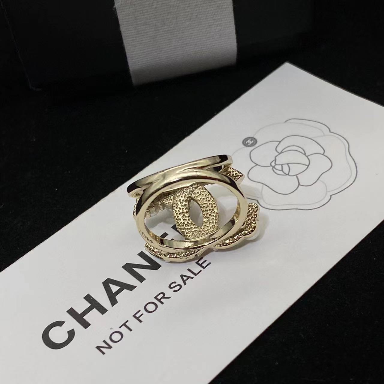 CHANE1 ダブルCパールリング【50％割引+送料無料】