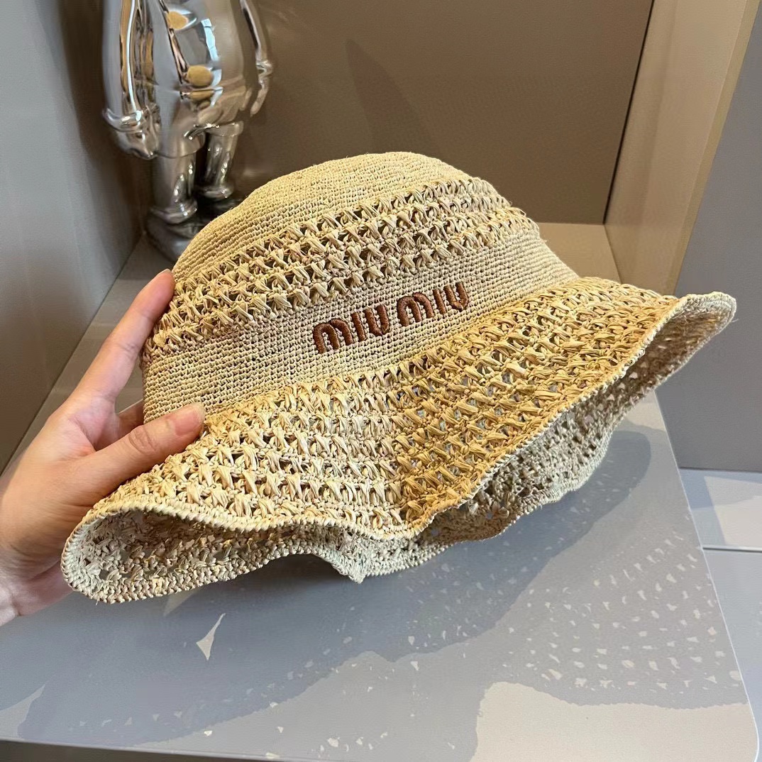 M1UM1U刺繍文字麦わら帽子【50％割引+送料無料】