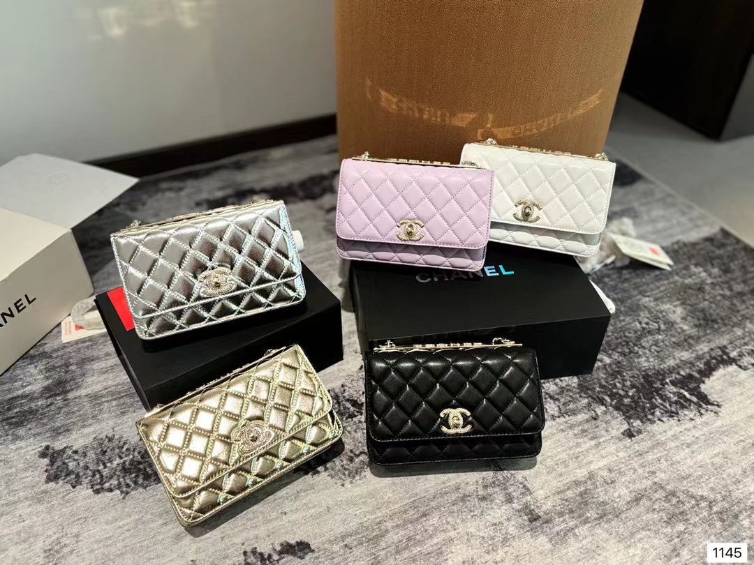 CHANE1 ダブルCチェーンショルダークロスボディバッグ【50％割引+送料無料】