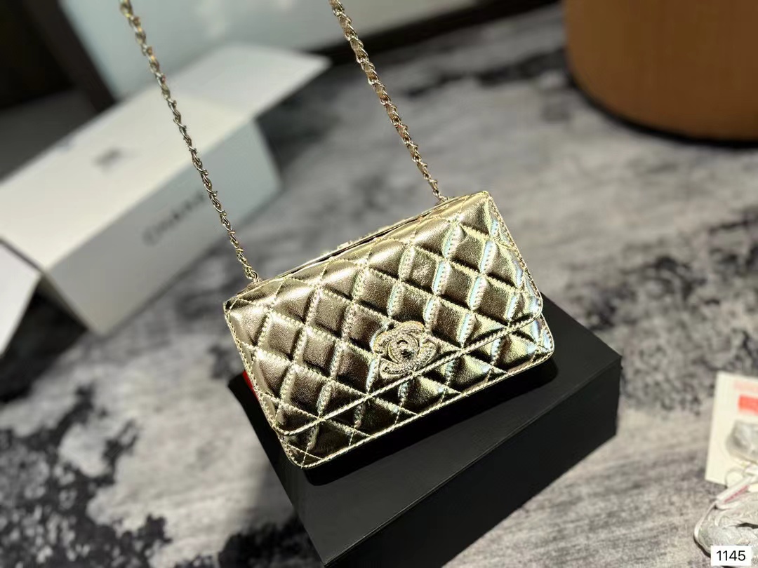 CHANE1 ダブルCチェーンショルダークロスボディバッグ【50％割引+送料無料】