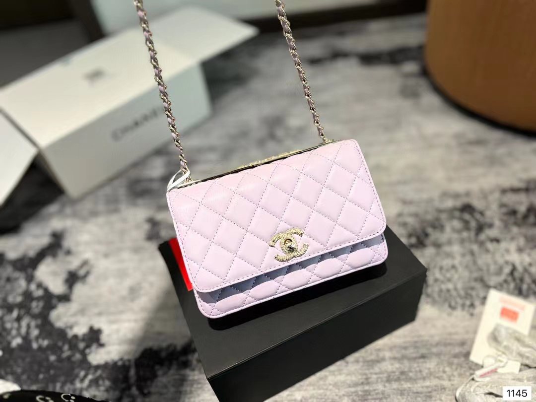 CHANE1 ダブルCチェーンショルダークロスボディバッグ【50％割引+送料無料】