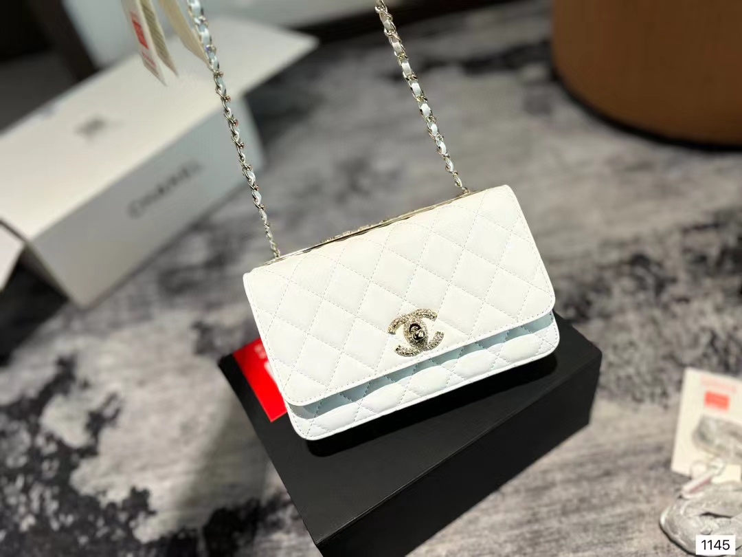 CHANE1 ダブルCチェーンショルダークロスボディバッグ【50％割引+送料無料】