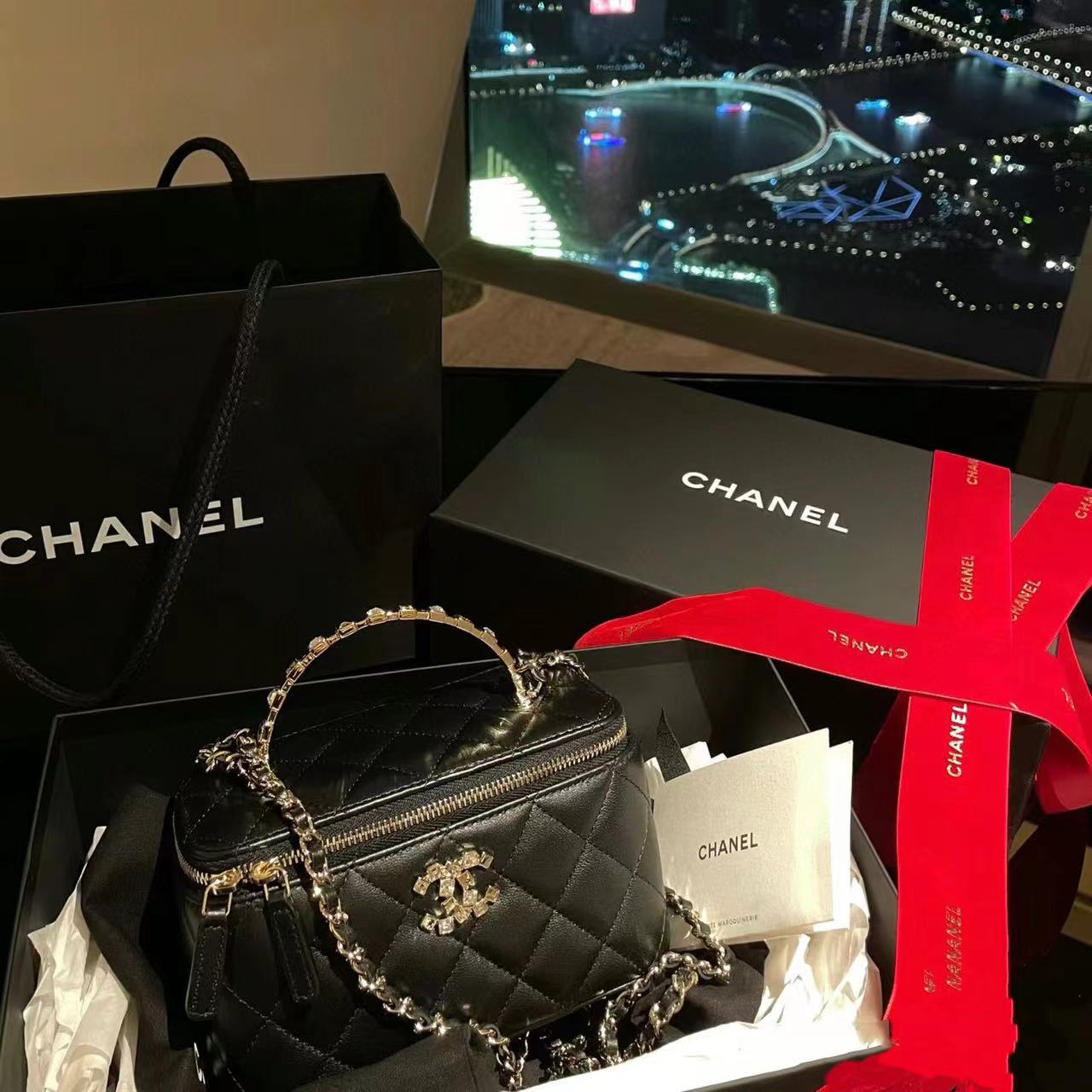 CHANE1 チェーンボックスハンドバッグ【50％割引+送料無料】