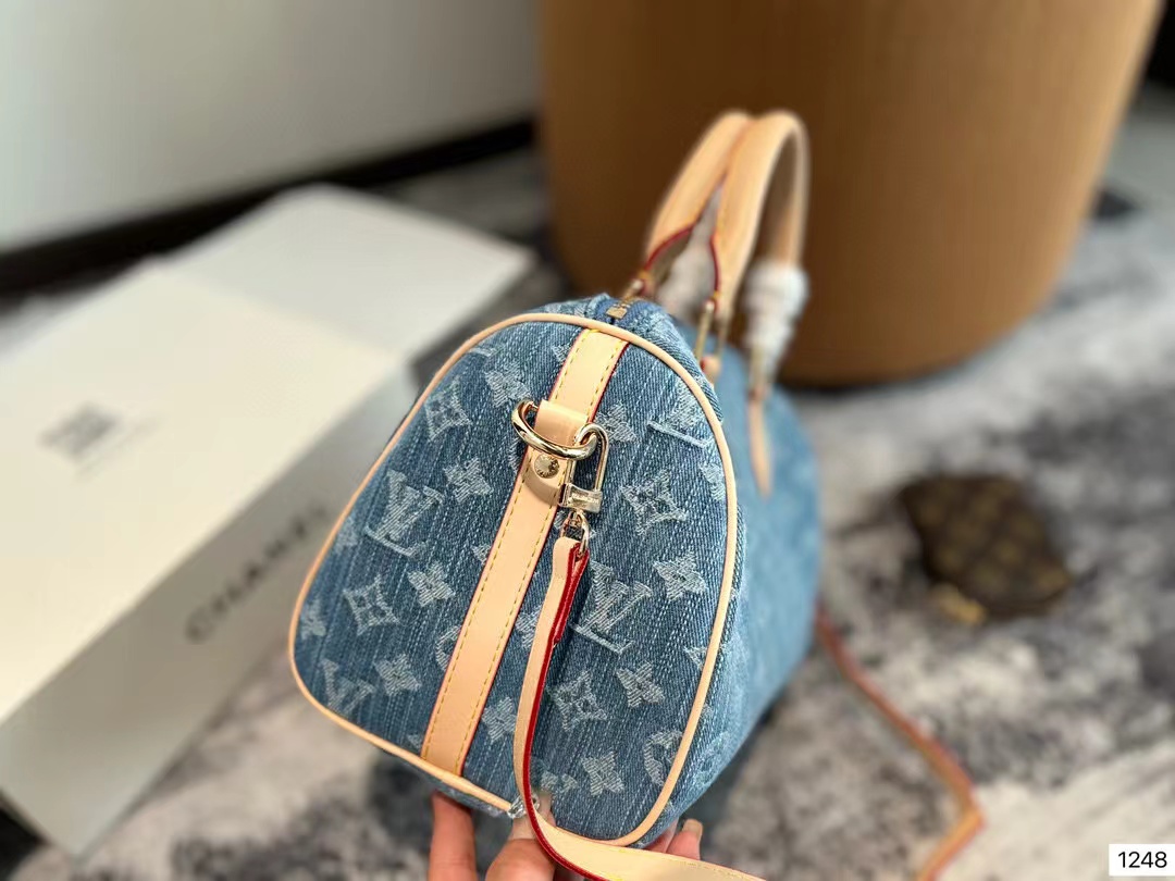 LV デニムジャガードハンドバッグ【50％割引+送料無料】