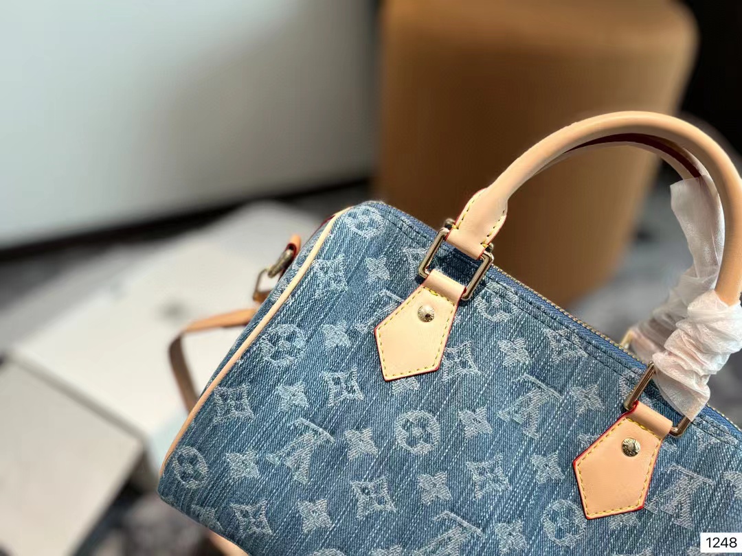 LV デニムジャガードハンドバッグ【50％割引+送料無料】
