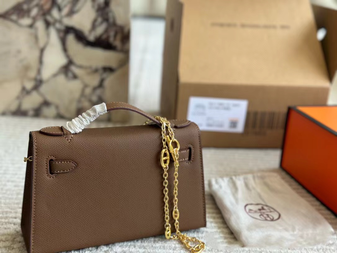 HERME5 kelly初代チェーンハンドバッグ【50％割引+送料無料】