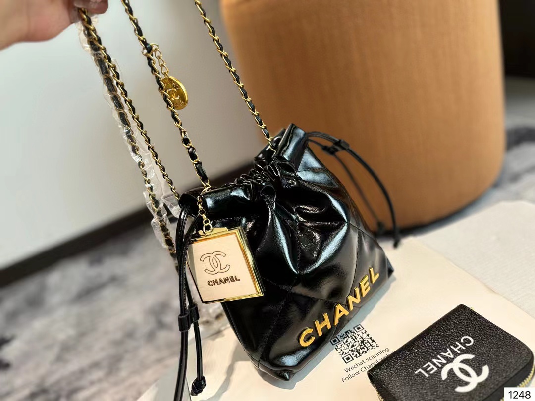 CHANE1 ミラー+財布+ショッピングバッグ【50％割引+送料無料】