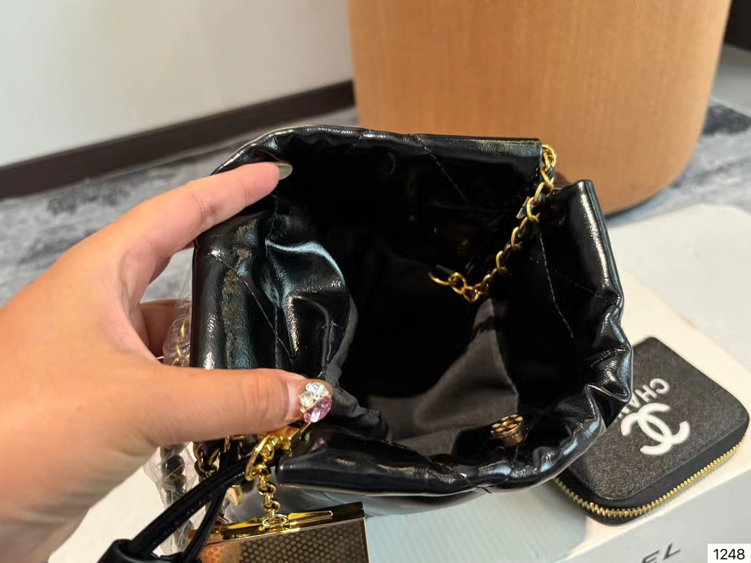 CHANE1 ミラー+財布+ショッピングバッグ【50％割引+送料無料】