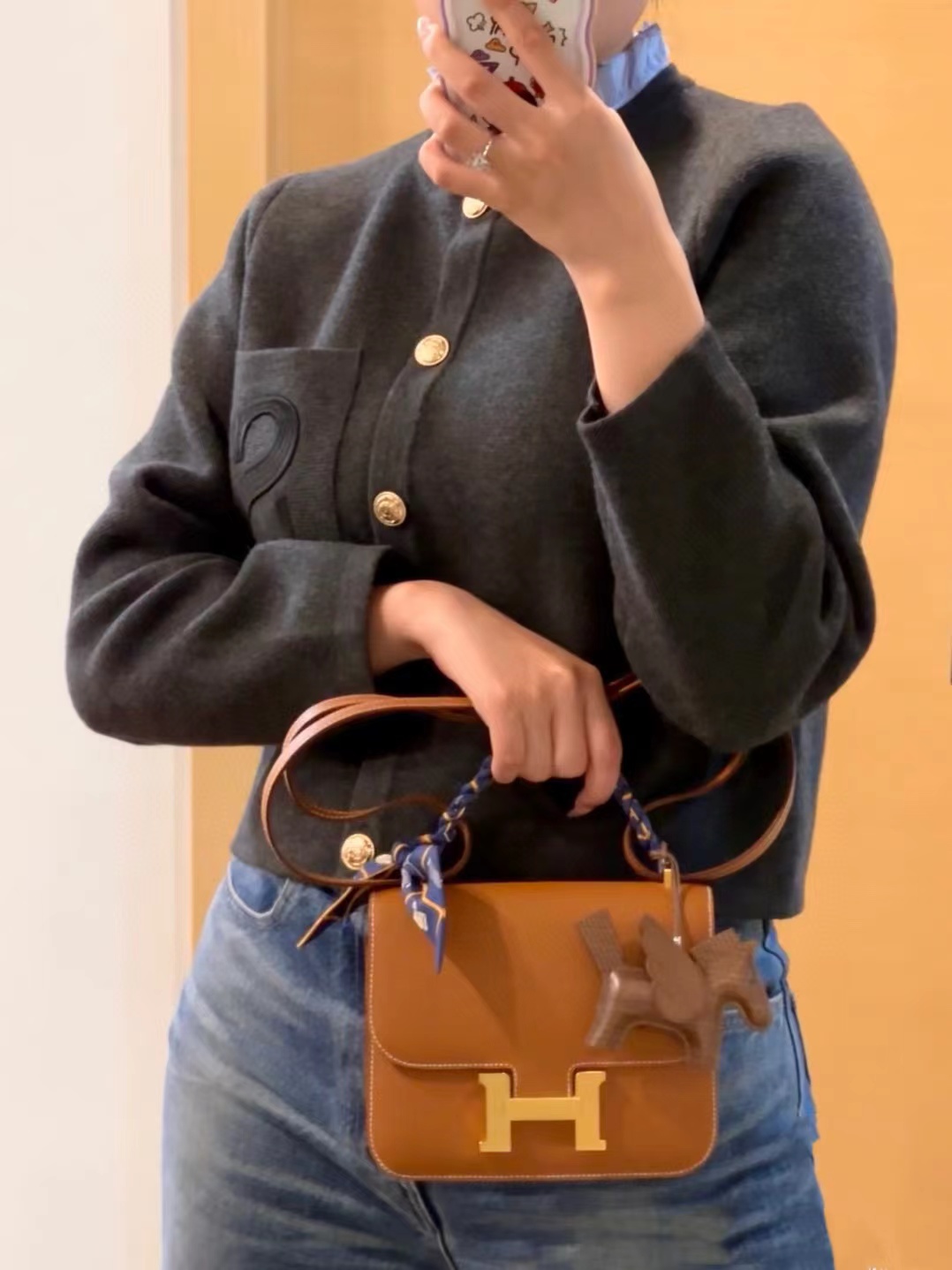 HERME5 高品質牛革ハンドバッグ【50％割引+送料無料】