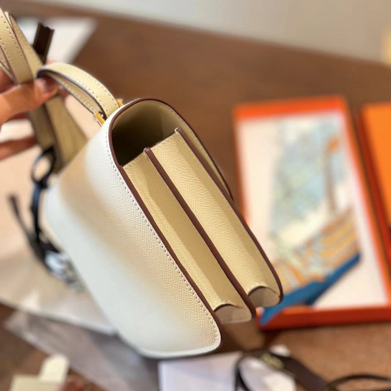 HERME5 高品質牛革ハンドバッグ【50％割引+送料無料】