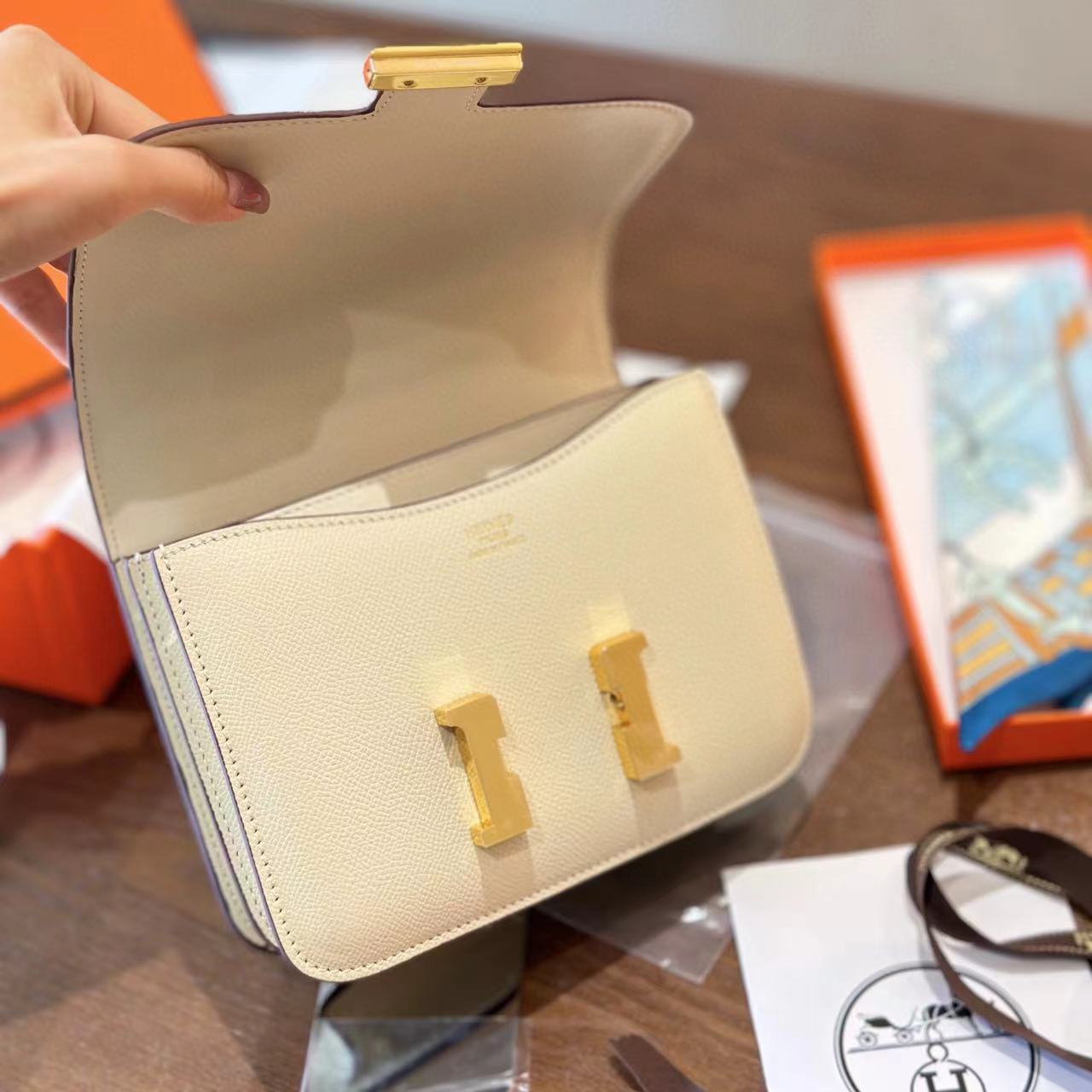 HERME5 高品質牛革ハンドバッグ【50％割引+送料無料】