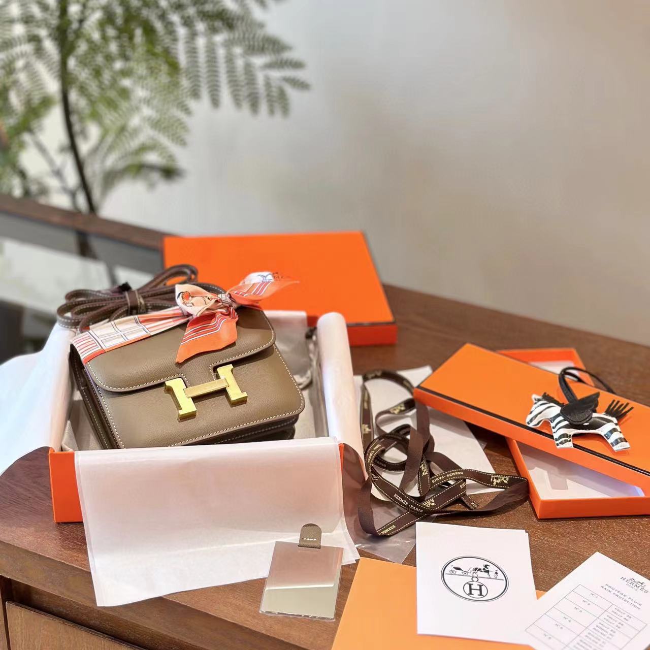 HERME5 高品質牛革ハンドバッグ【50％割引+送料無料】