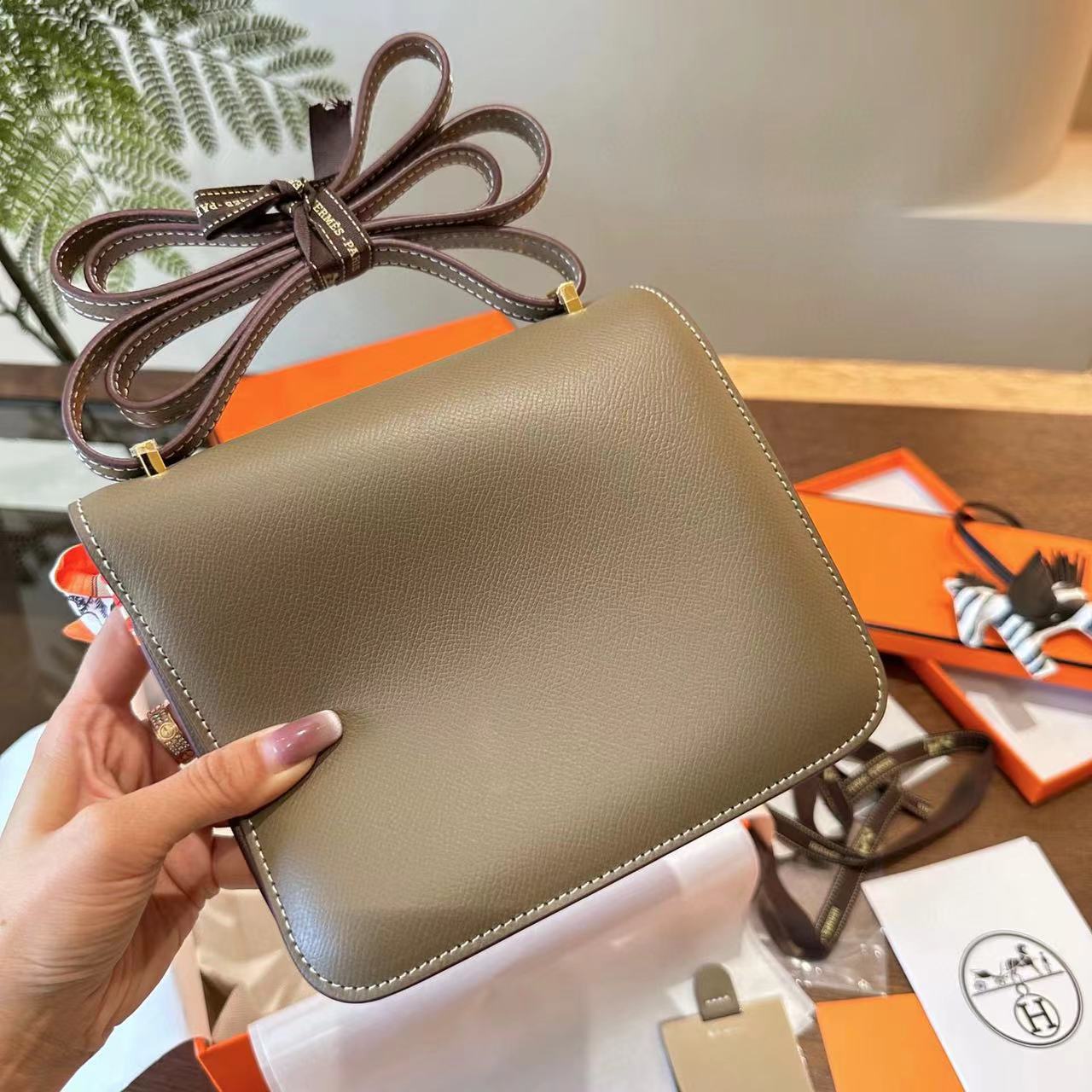 HERME5 高品質牛革ハンドバッグ【50％割引+送料無料】