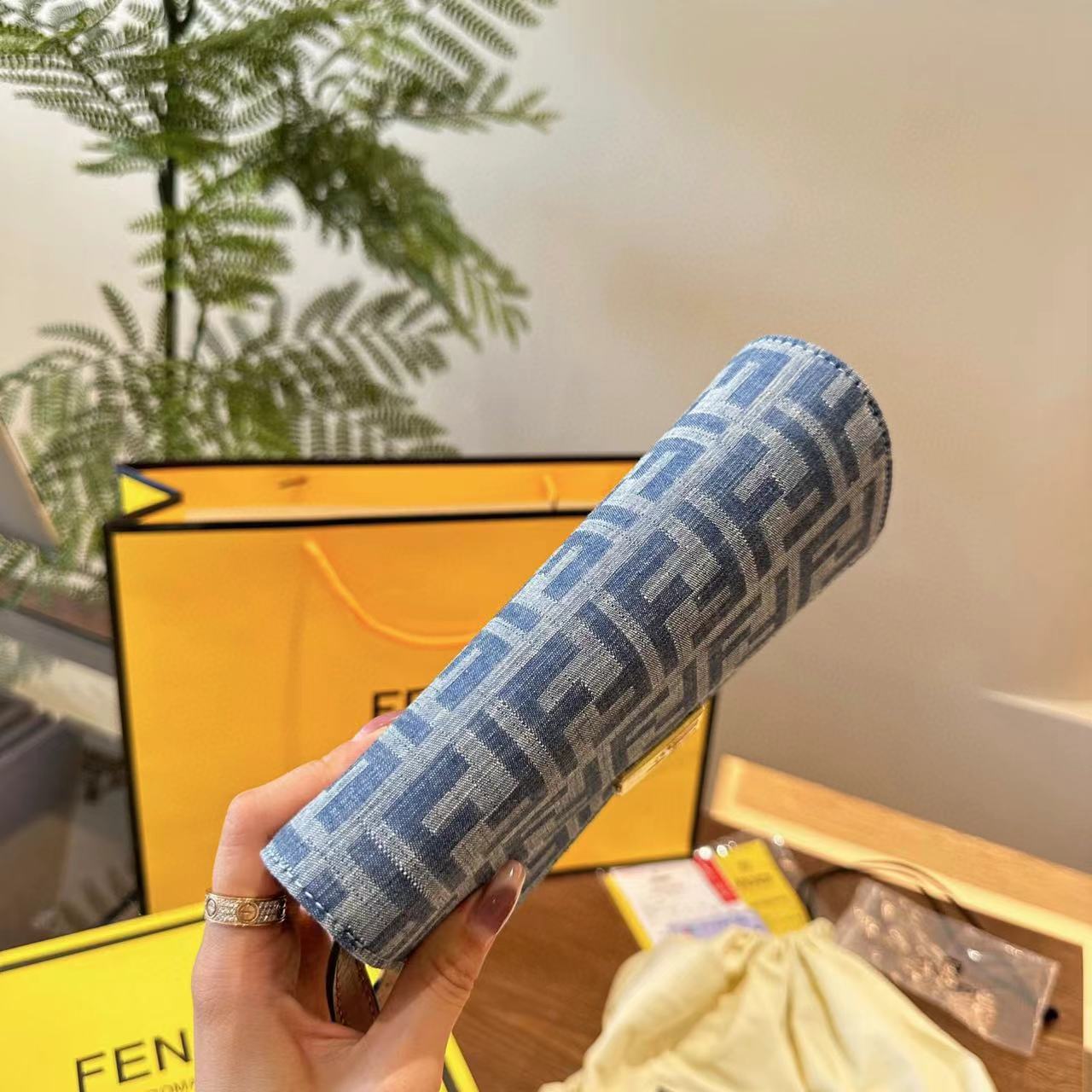 FEND1 FF デニムハンドバッグ【50％割引+送料無料】