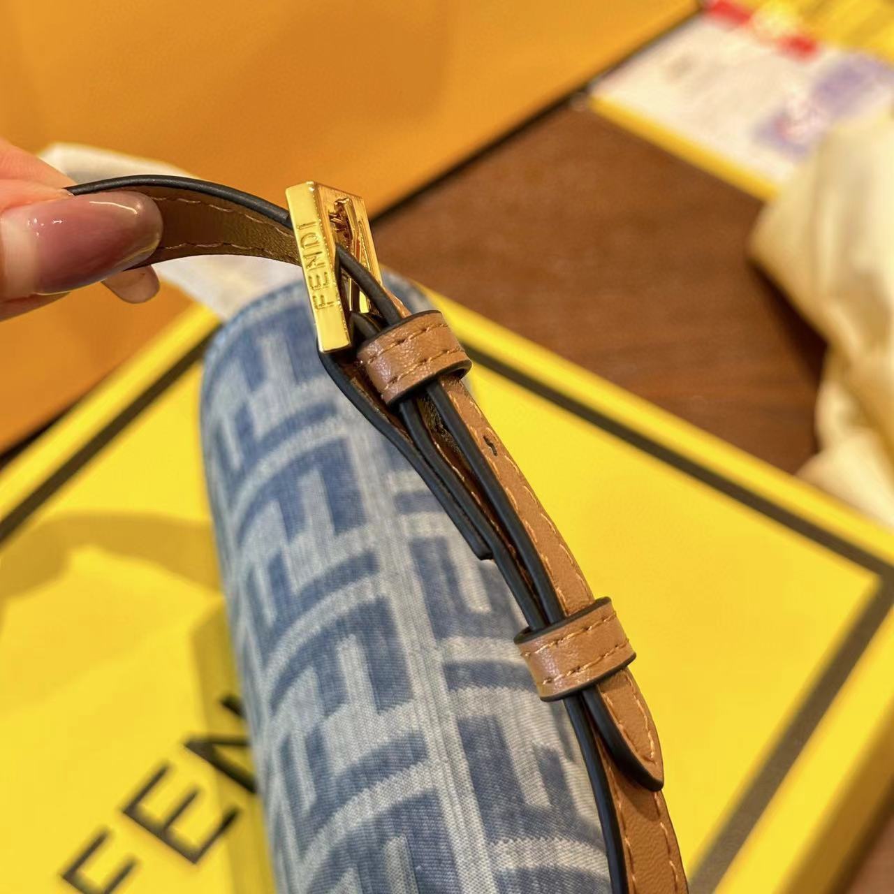 FEND1 FF デニムハンドバッグ【50％割引+送料無料】