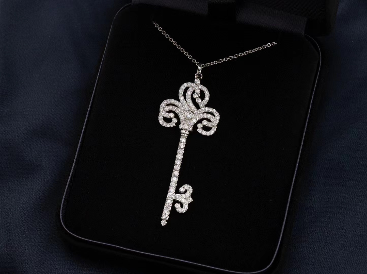 T1ffany キーダイヤモンドネックレス【50％割引+送料無料】