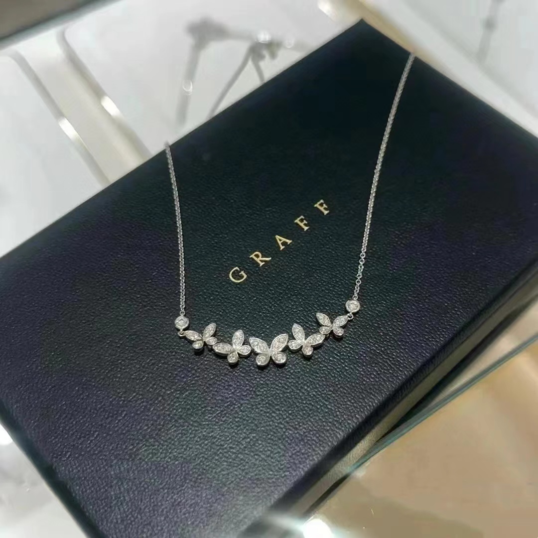 GRAFF ダイヤモンド四つ葉クローバー ネックレス【50％割引+送料無料】