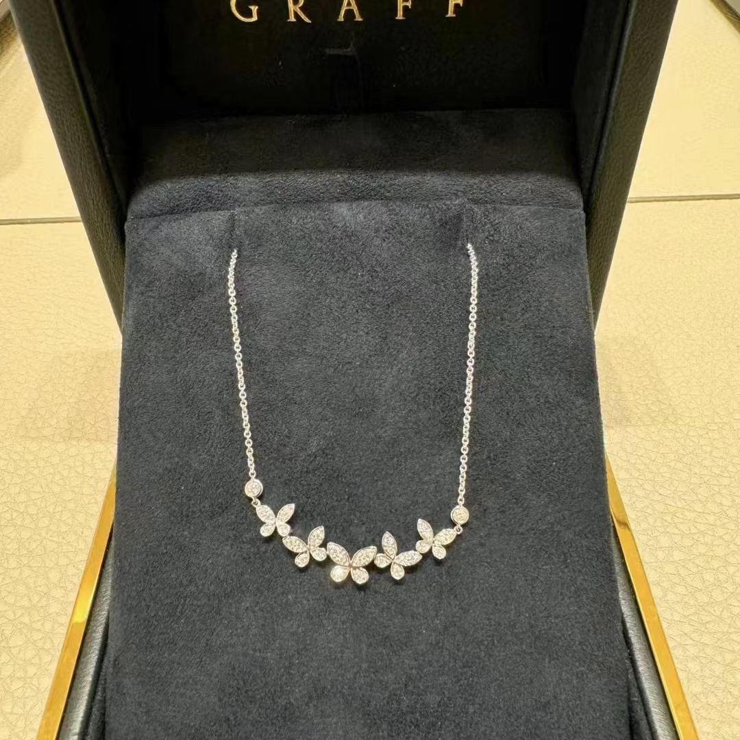 GRAFF ダイヤモンド四つ葉クローバー ネックレス【50％割引+送料無料】
