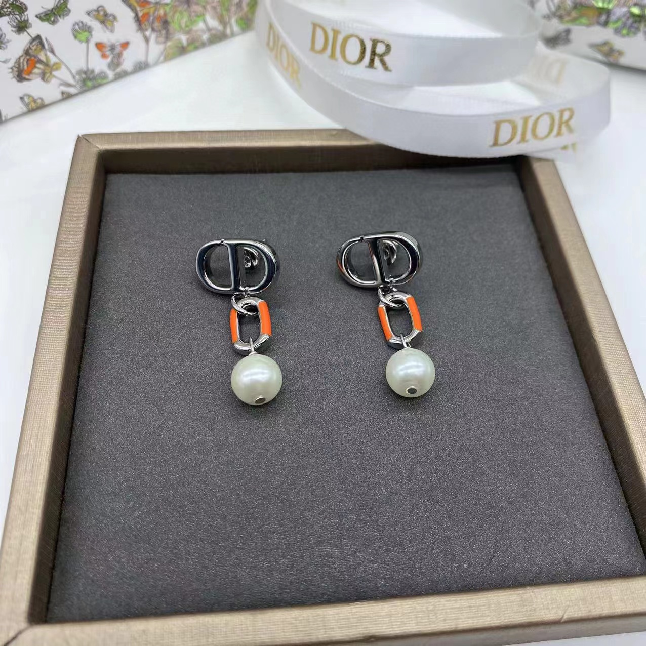 DI0R CD パール スタッド ピアス【50％割引+送料無料】
