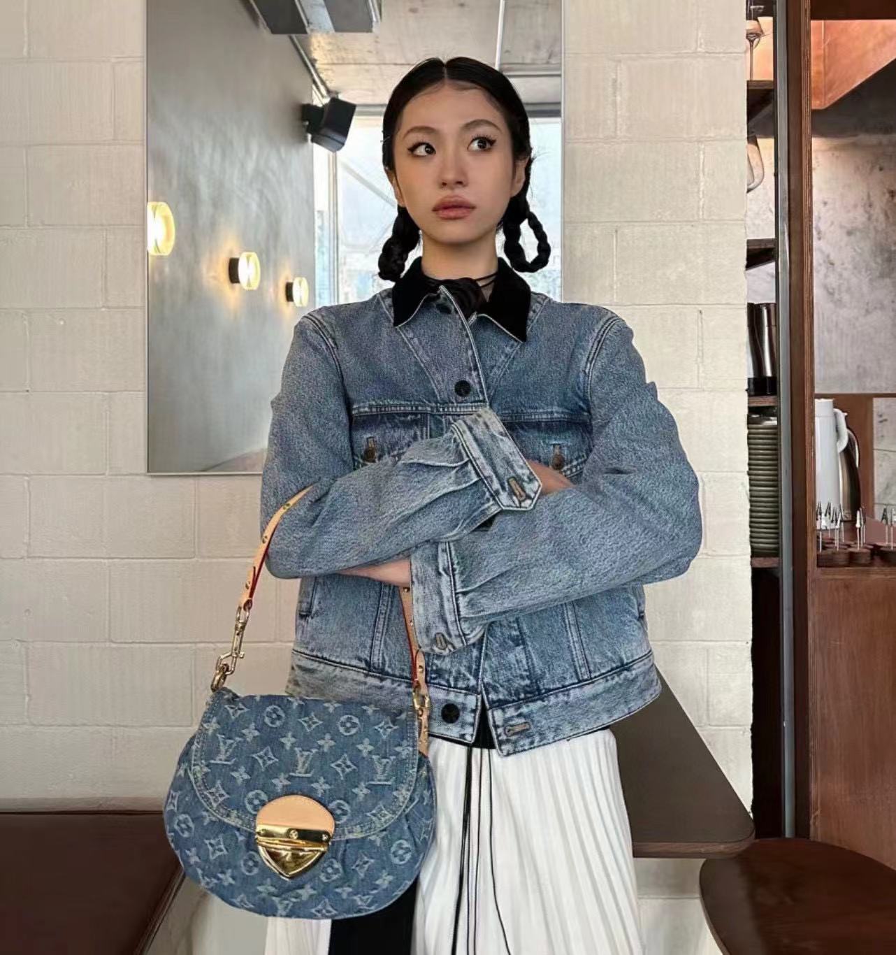 LVデニム脇バッグ【50％割引+送料無料】