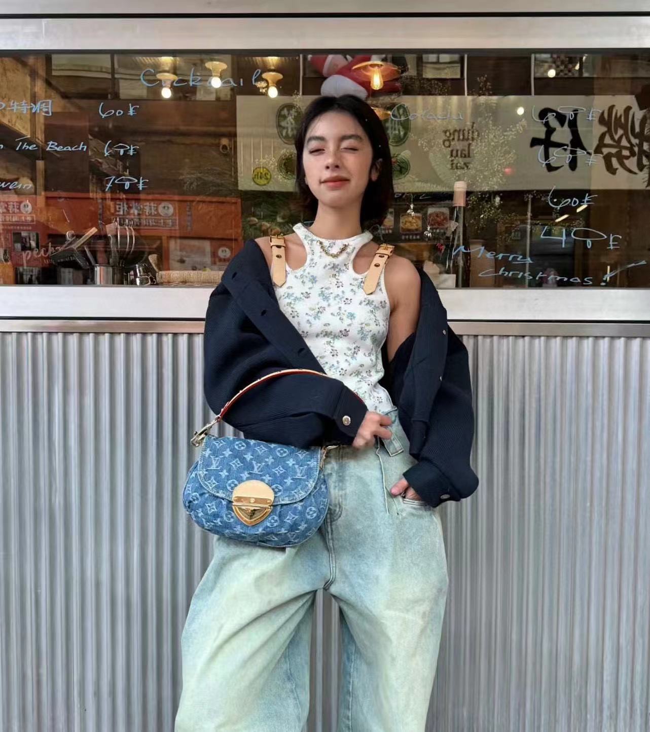 LVデニム脇バッグ【50％割引+送料無料】