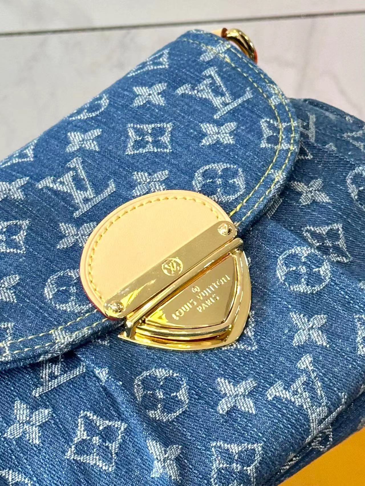 LVデニム脇バッグ【50％割引+送料無料】