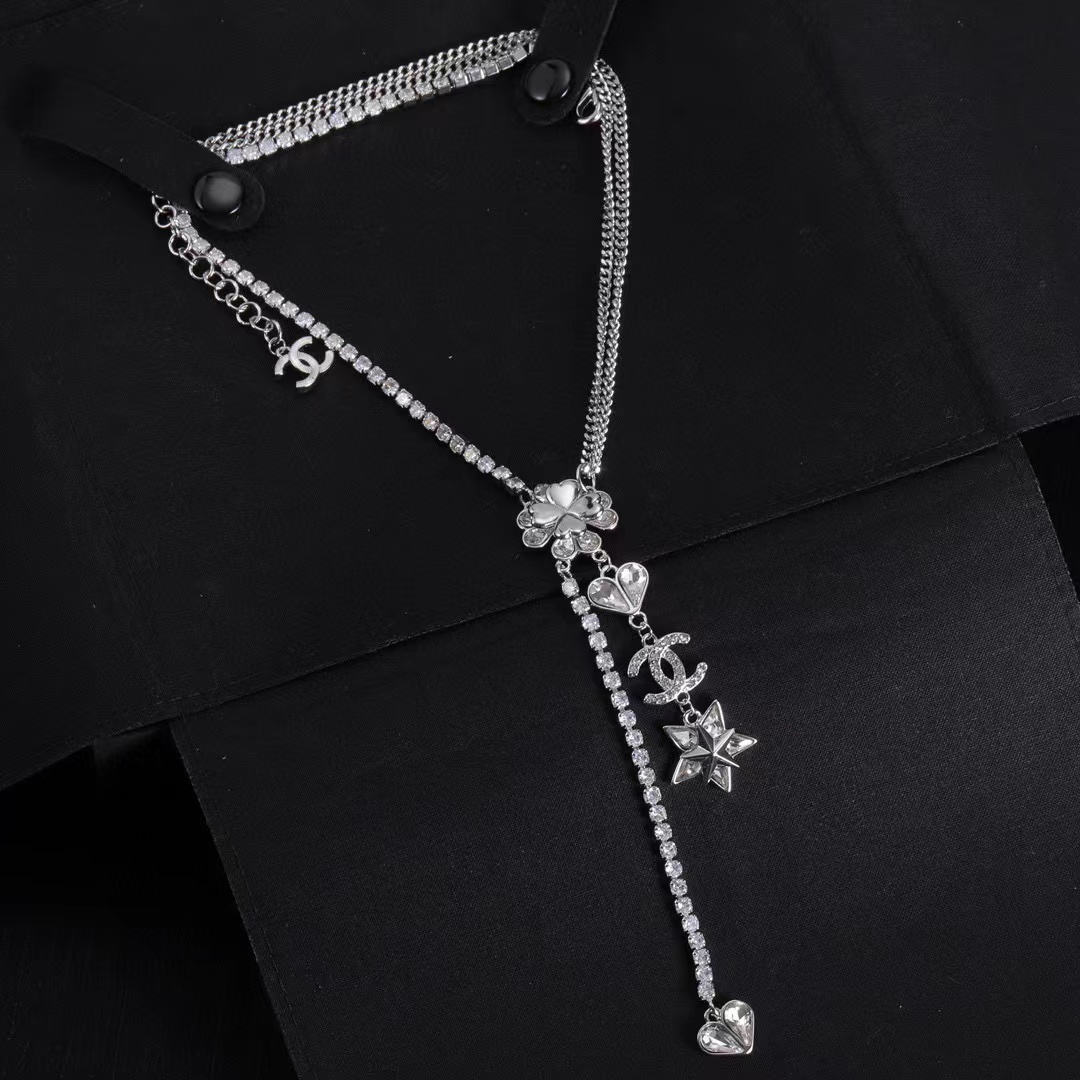 CHANE1 五芒星ダイヤモンドネックレス【50％割引+送料無料】