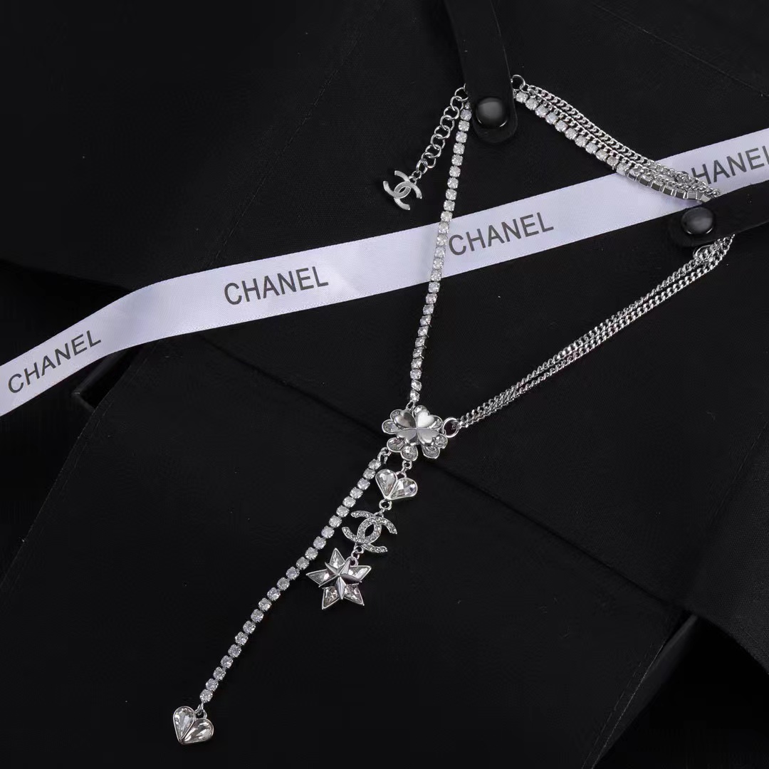 CHANE1 五芒星ダイヤモンドネックレス【50％割引+送料無料】