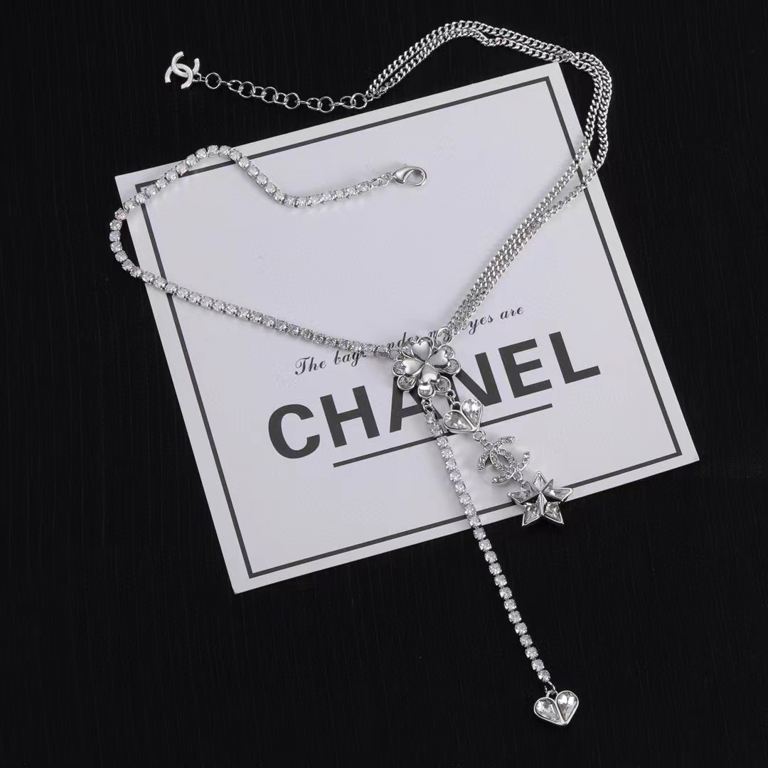 CHANE1 五芒星ダイヤモンドネックレス【50％割引+送料無料】