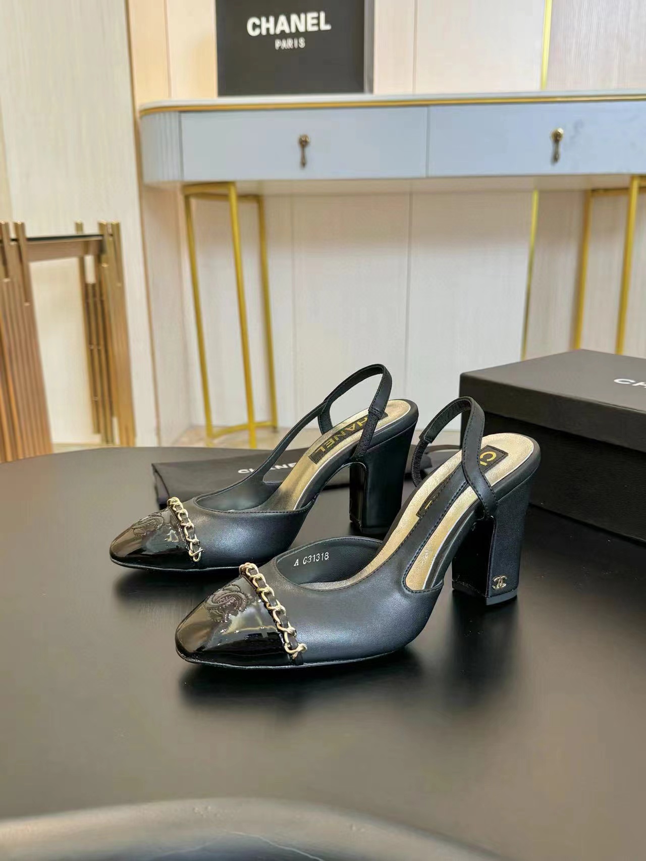 CHANE1 高品質カラーブロック ダブルCロゴサンダル【50％割引+送料無料】