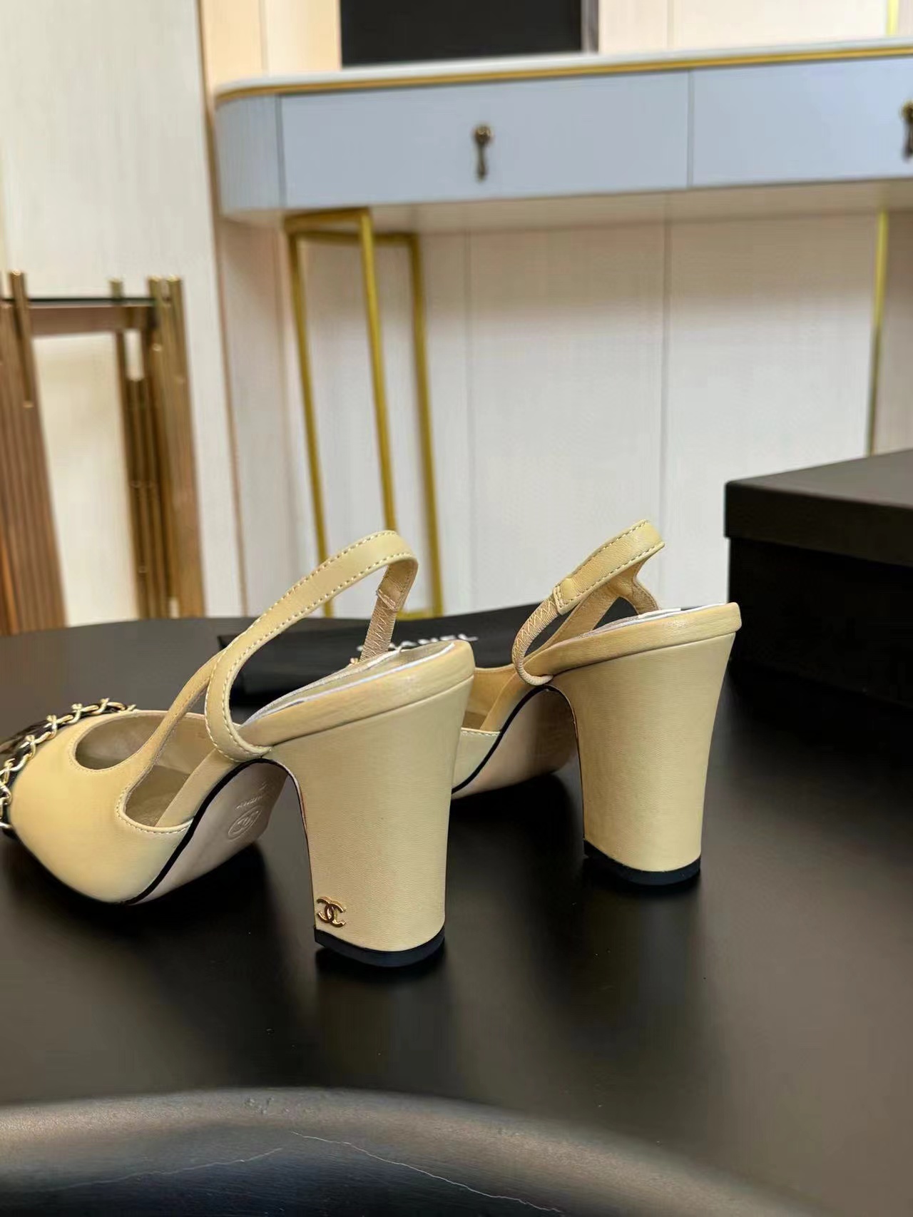 CHANE1 高品質カラーブロック ダブルCロゴサンダル【50％割引+送料無料】