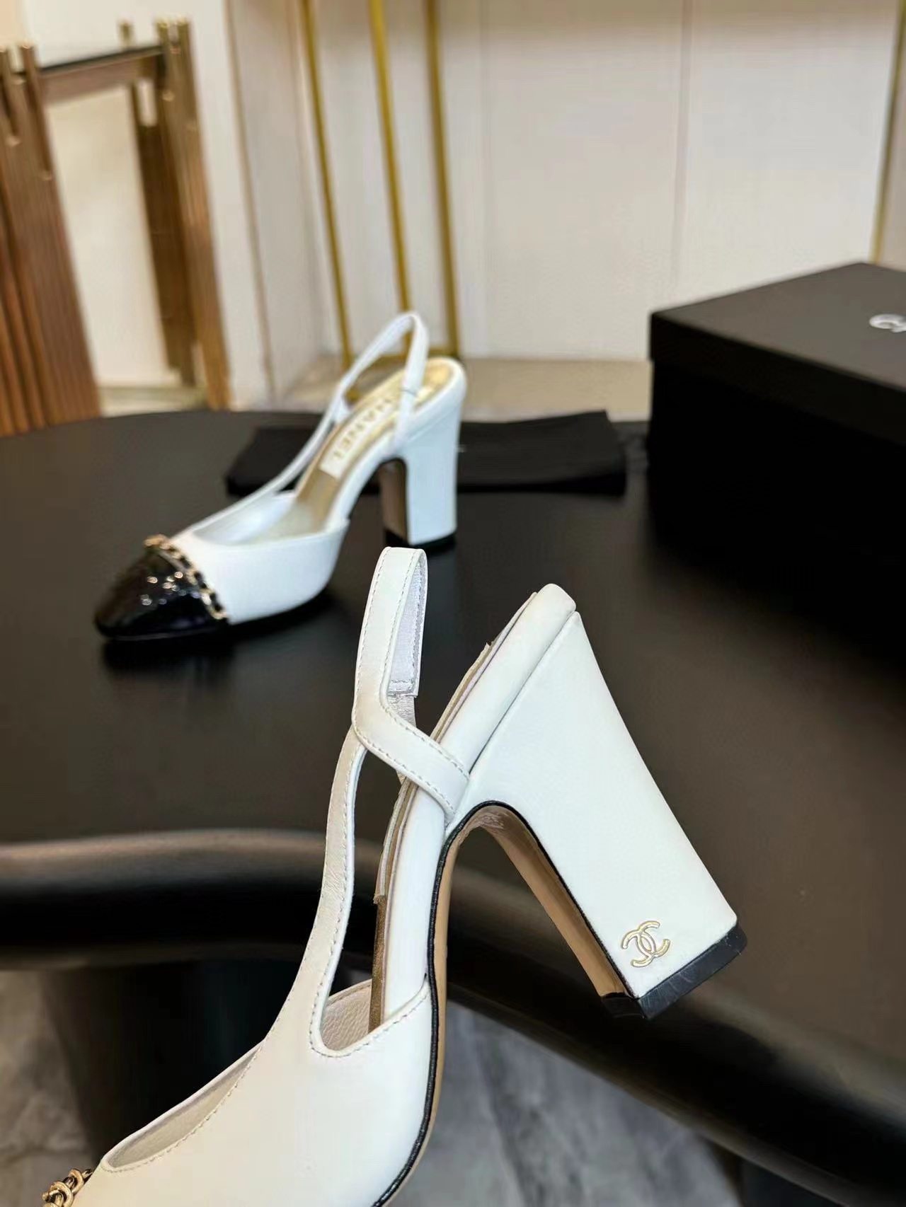 CHANE1 高品質カラーブロック ダブルCロゴサンダル【50％割引+送料無料】