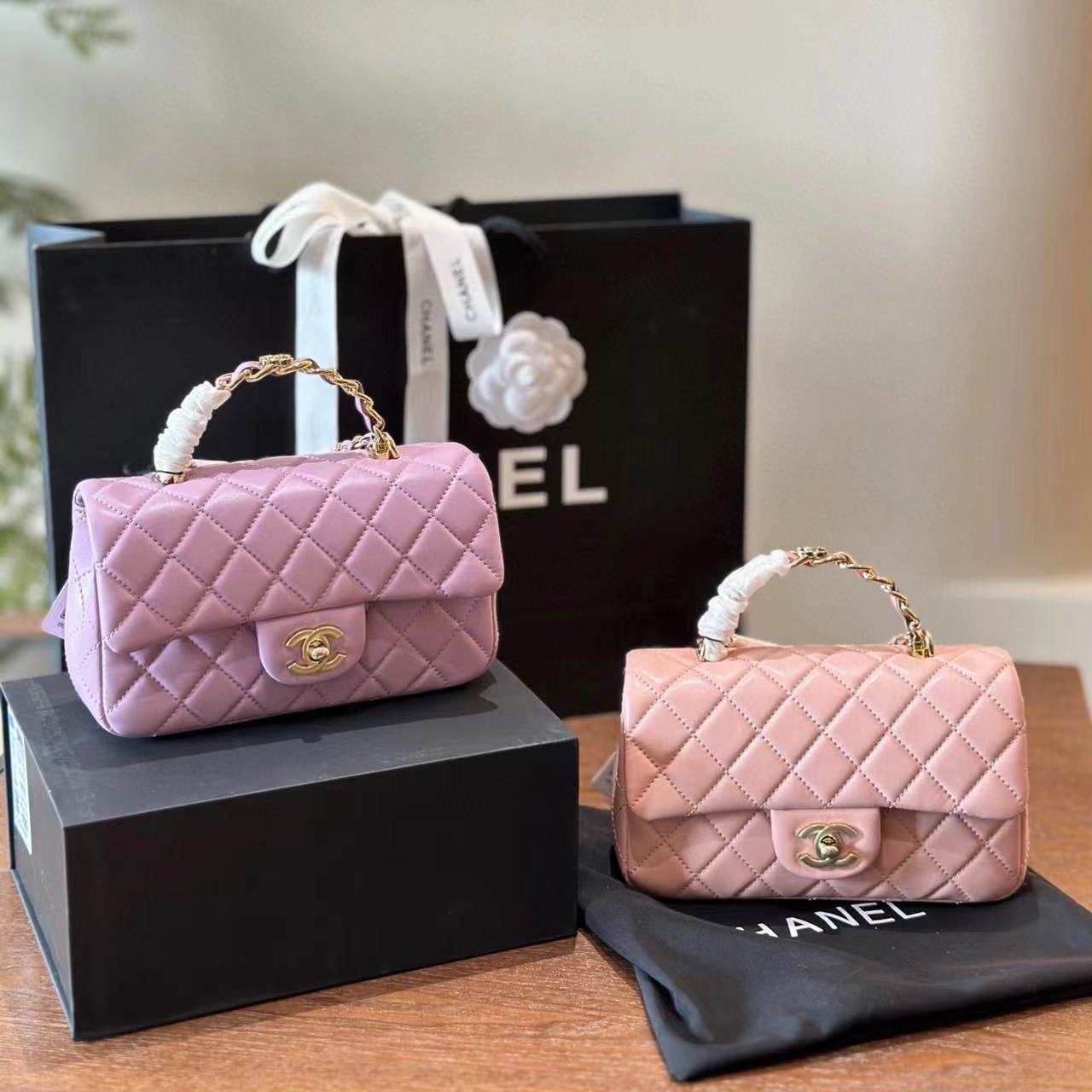 CHANE1 メタルチェーンハンドバッグ【50％割引+送料無料】