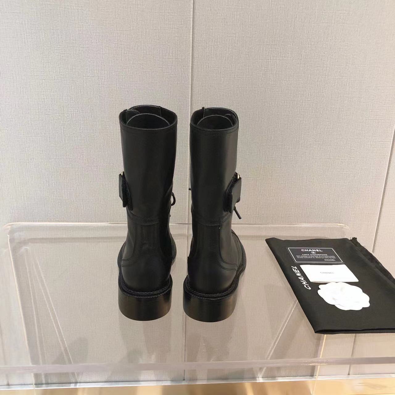 CHANE1 ストラップシープスキンブーツ【50％割引+送料無料】