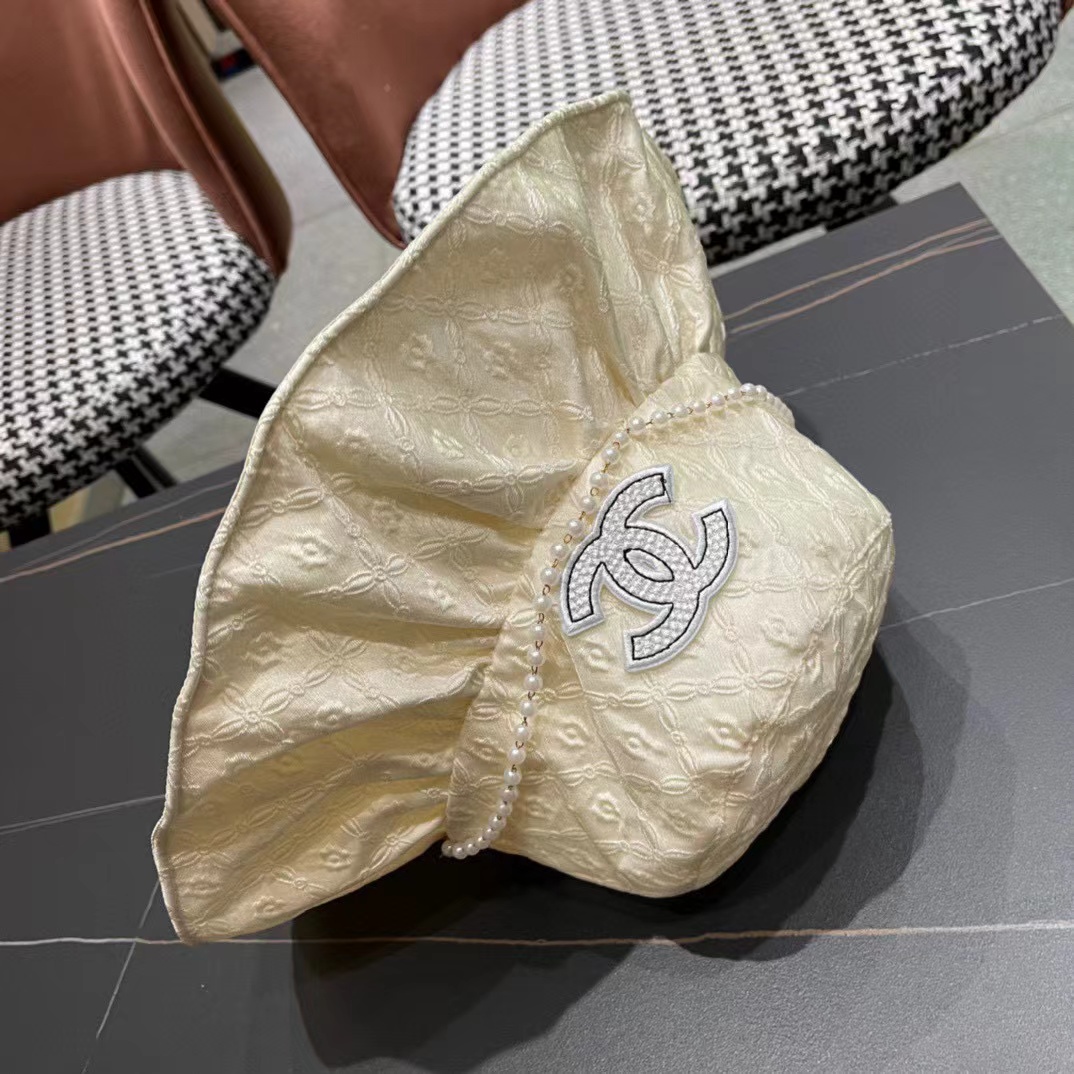 CHANE1 ダブルCパールバケットハット【50％割引+送料無料】