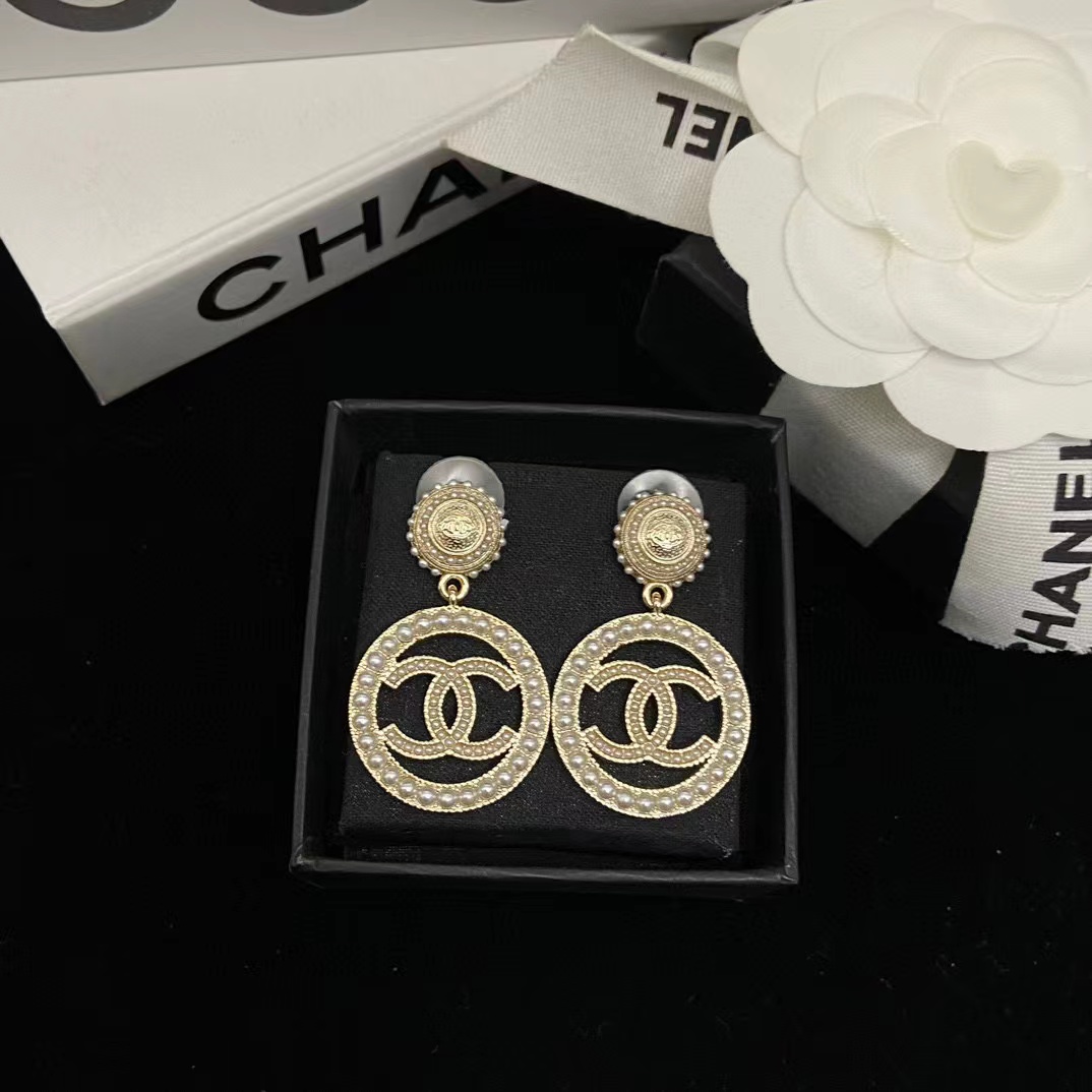 CHANE1 ラウンドパールイヤリング【50％割引+送料無料】