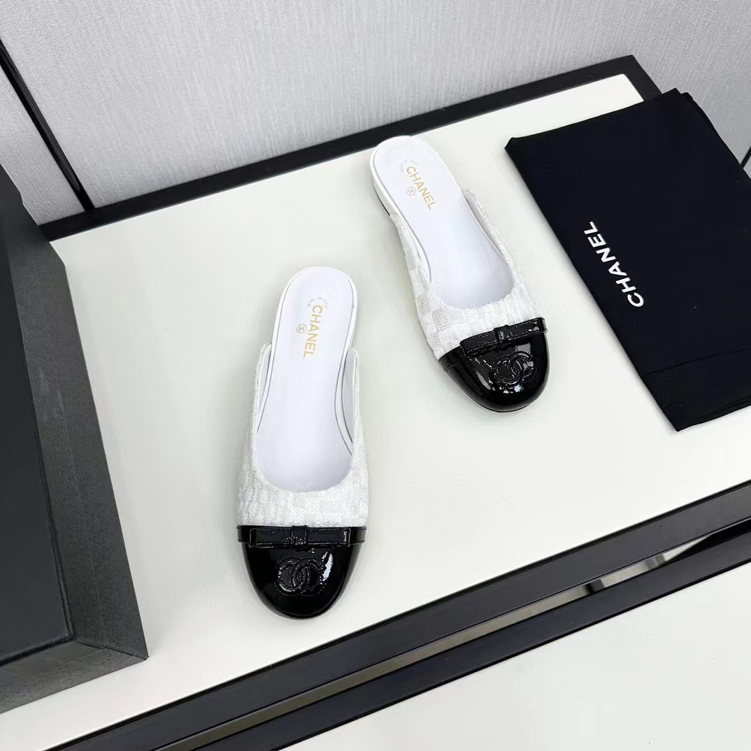 CHANE1 高品質スパンコール付きスリッパ【50％割引+送料無料】