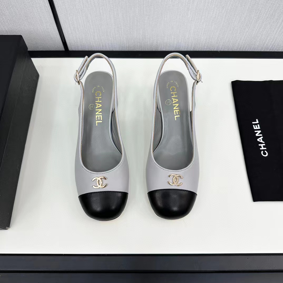 CHANE1 上質牛革カラーブロックローヒールサンダル【50％割引+送料無料】