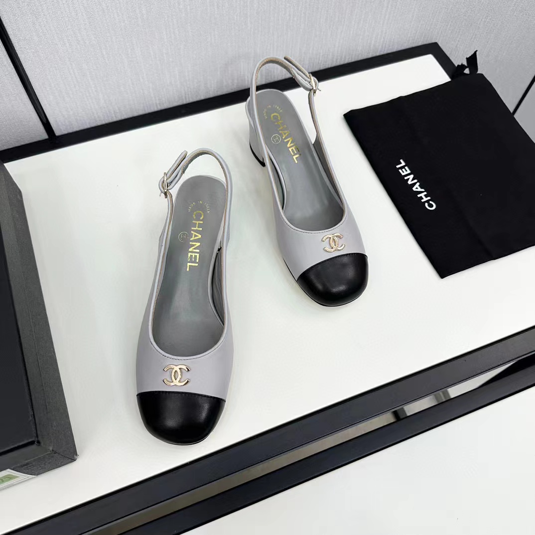 CHANE1 上質牛革カラーブロックローヒールサンダル【50％割引+送料無料】