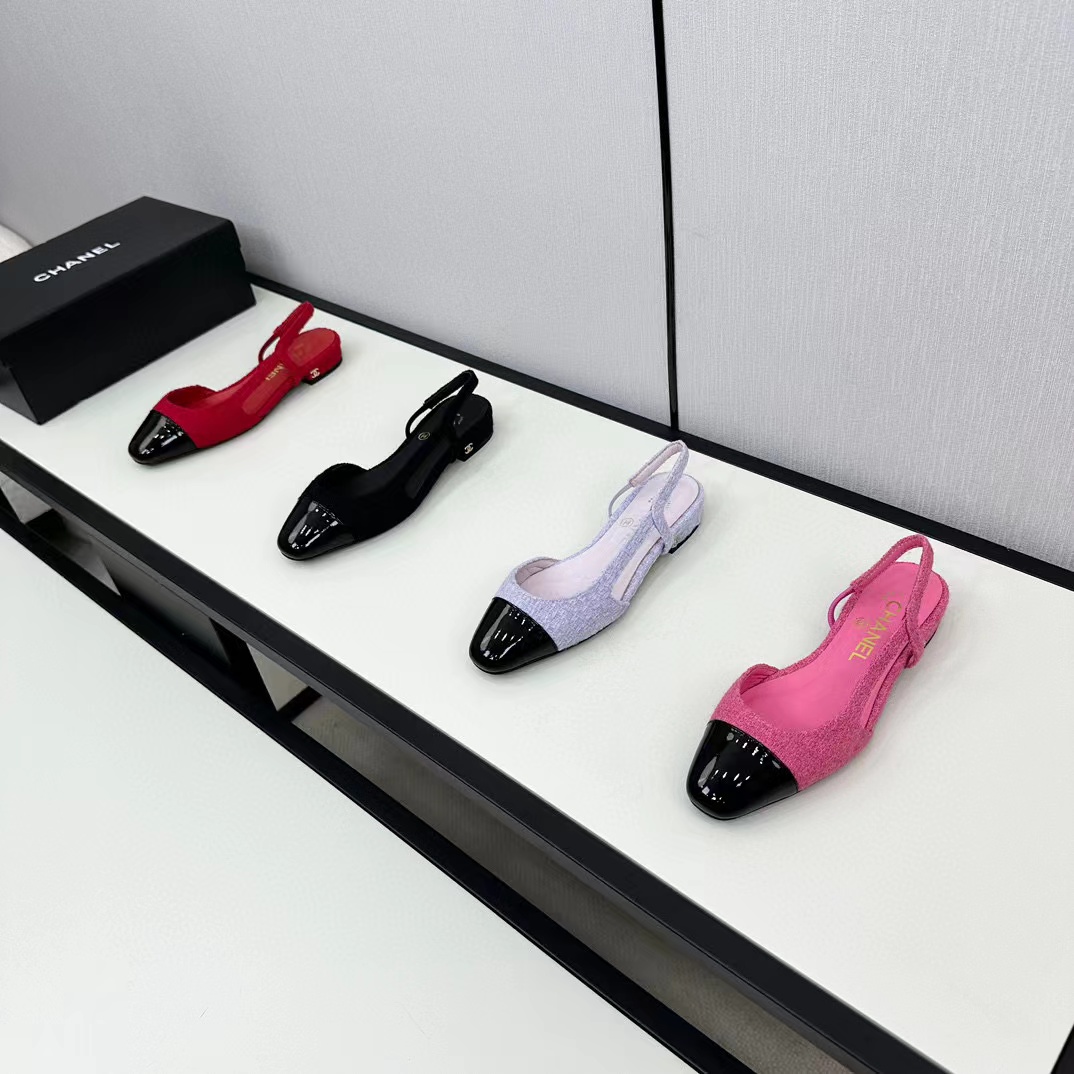 CHANE1 slingback ぺたんこ靴【50％割引+送料無料】