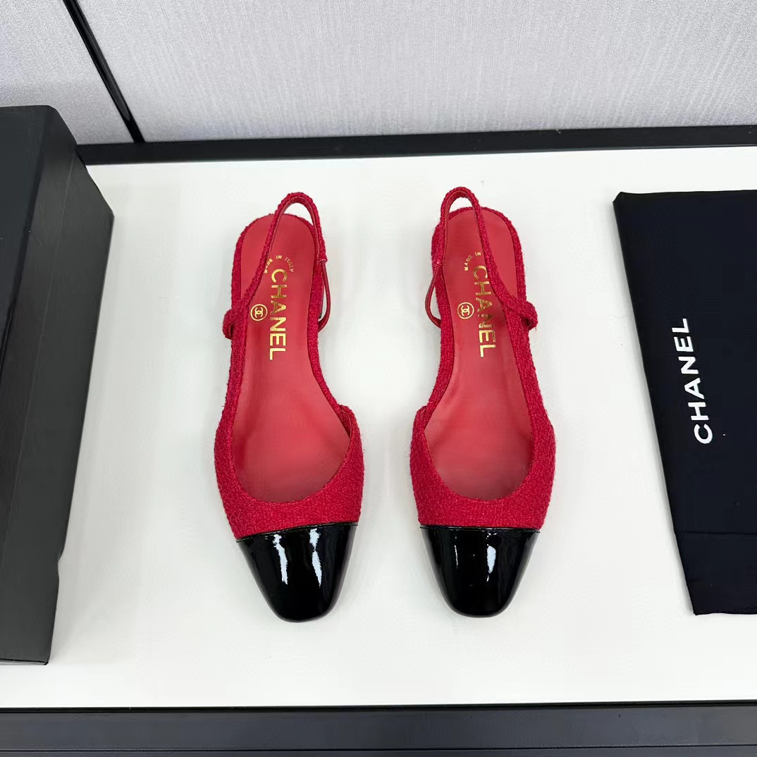 CHANE1 slingback ぺたんこ靴【50％割引+送料無料】