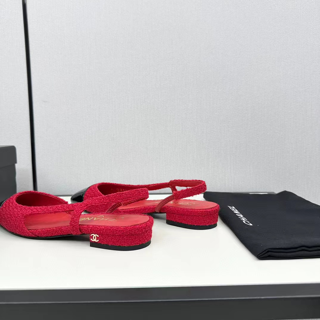 CHANE1 slingback ぺたんこ靴【50％割引+送料無料】