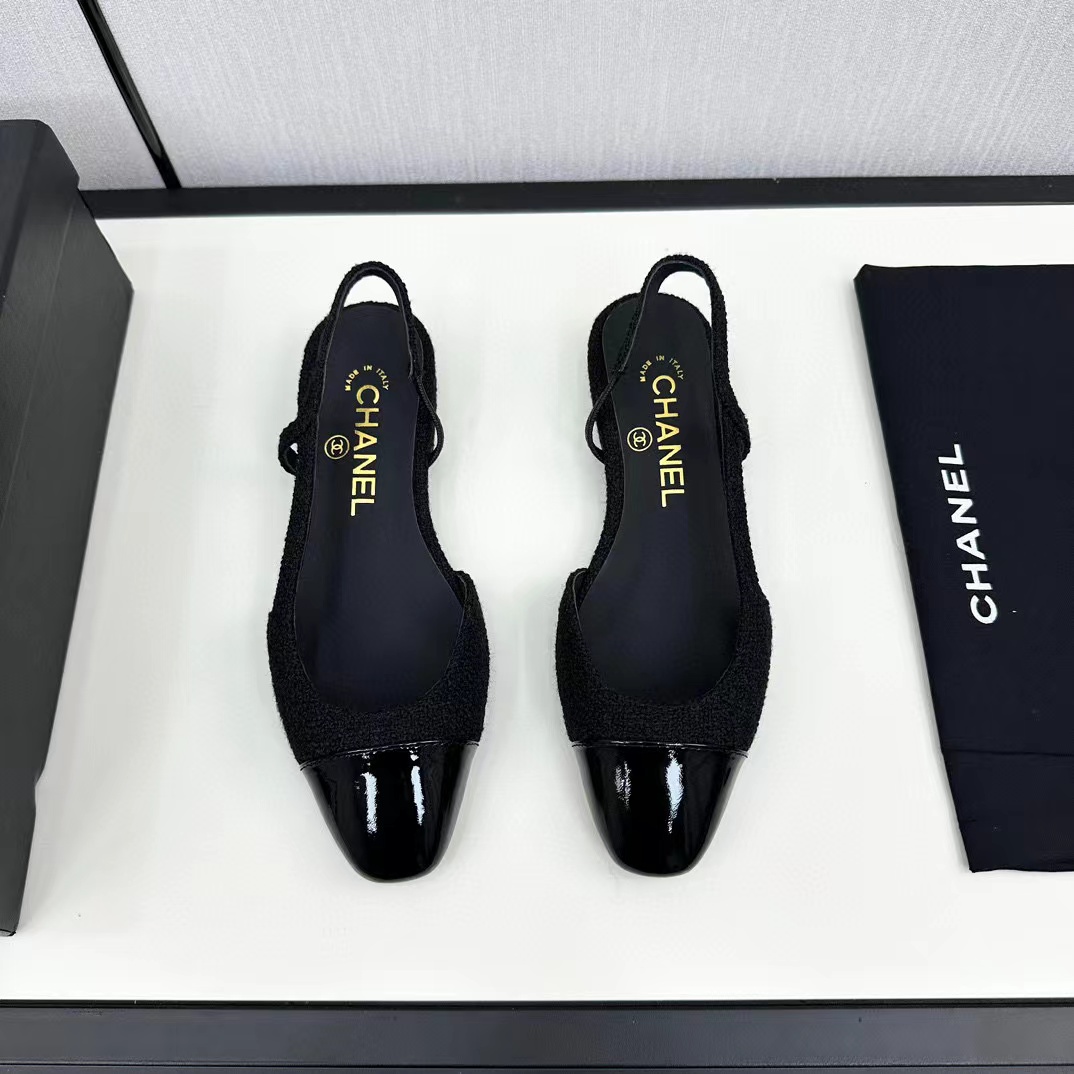 CHANE1 slingback ぺたんこ靴【50％割引+送料無料】