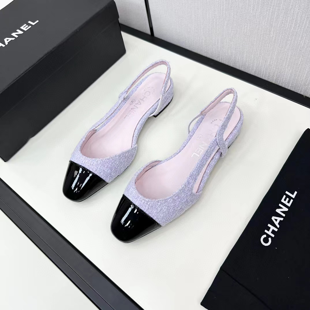 CHANE1 slingback ぺたんこ靴【50％割引+送料無料】