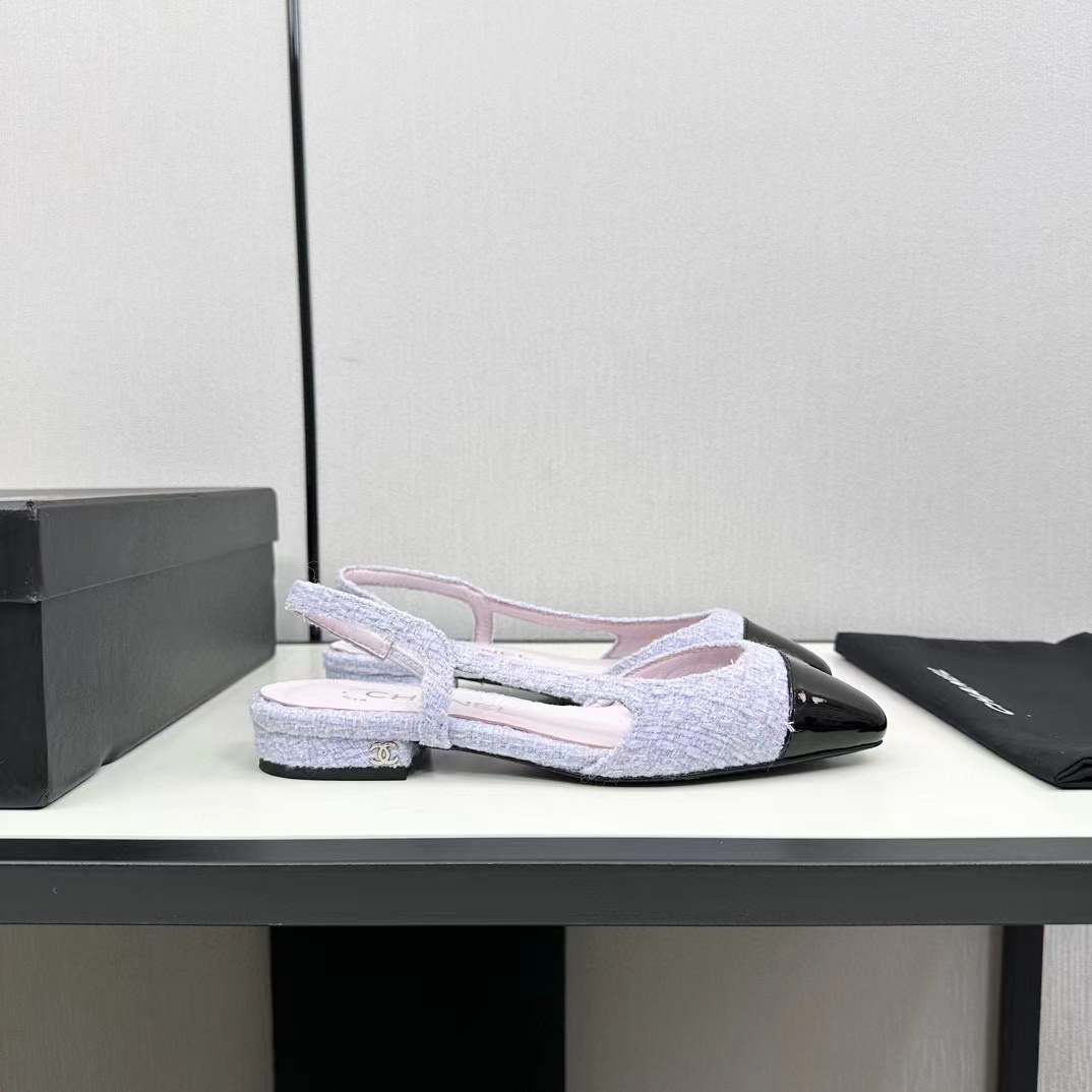 CHANE1 slingback ぺたんこ靴【50％割引+送料無料】